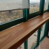 стол-подоконник на балкон - стол-подоконник из слэба карагача на балкон