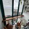 стол-подоконник на балкон - стол-подоконник из слэба карагача на балкон