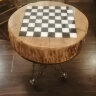 Кофейный столик из слэба дерева и мрамора - Кофейный столик из слэба дерева и мрамора