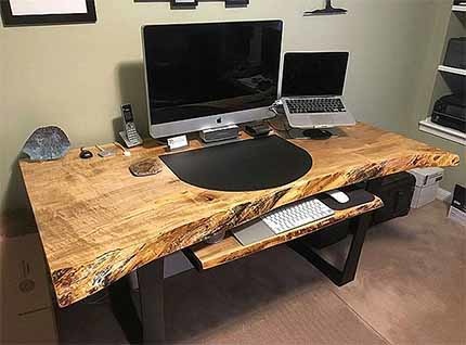 стол из слэба карагача в стиле лофт