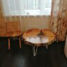 Стол из слэба поперечного спила кедра - Журнальный стол из поперечного спила (слэба) кедра