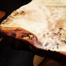 Столик из слэба капового тополя с подстольем - Столик из слэба капового тополя с подстольем
