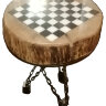 Кофейный столик из слэба дерева и мрамора - Кофейный столик из слэба дерева и мрамора