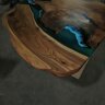 Журнальный столик с эпоксидной рекой и деревянном подстольем - Журнальный столик с эпоксидной рекой деревянном подстольем