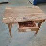 Раздвижной кухонный стол из слэбов карагача - Раздвижной кухонный стол из слэбов карагача